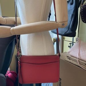 COACH SOHO LEATHER CROSSBODY, WASHED RED